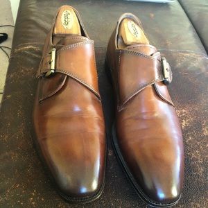 Florsheim Monkstrap Burnished toe. Little wear..